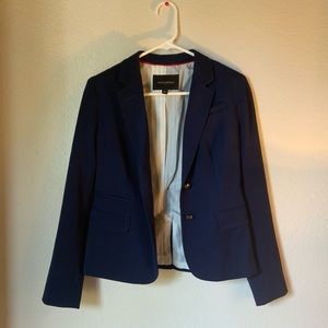 Banana Republic TRUE Navy Academy Solid Blazer size 0
